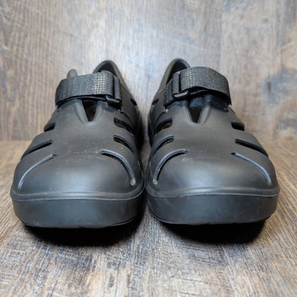 OOFOS OOcandoo Recovery Shoes Womens Size 7 Mens 5 Black Comfort Sandals - Picture 3 of 13